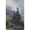 Série de 3 grands tableau \"Montagnes\"