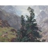 Série de 3 grands tableau \"Montagnes\"