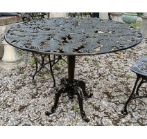 Table Fougère en fonte d'aluminium vieux bronze