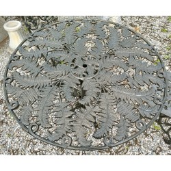 Table Fougère en fonte d'aluminium vieux bronze