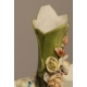 Paire de vases soliflore en porcelaine