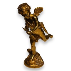 Bronze doré \"Cupidon\" signé ANFRIE