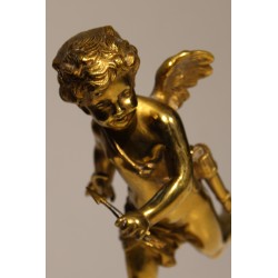 Bronze doré "Cupidon" signé ANFRIE