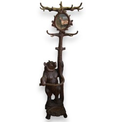 Porte-manteau \"Ours\" de Brienz avec miroir