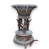 Cache-pot ajouré rond sur socle 3 sphinx