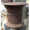 Vase Empire en fonte brun