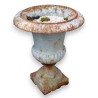 White cast iron urn