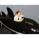 Tintin et milou Requin sous-marin en résine