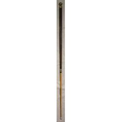 Canne-queue de billard en laiton et bois