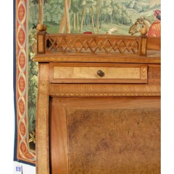 Louis XVI-style cylindrical desk-chest. Available from  Moinat SA  - Antiques and home décor