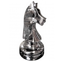 Pion d'échec géant "Cavalier" en aluminium