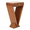 "Icône" sideboard with 1 drawer, in walnut-stained wood