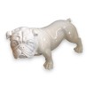 Bouledogue en résine blanche