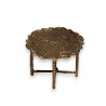Table miniature en argent "Berger et son chien"