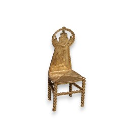 Chaise miniature en argent "Pêcheur"