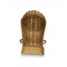 Fauteuil corbeille miniature en argent