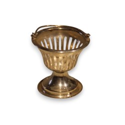 Jardinière ronde miniature en argent