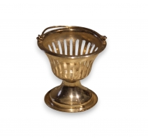 Jardinière ronde miniature en argent
