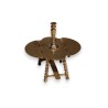Table miniature avec bougeoir en argent