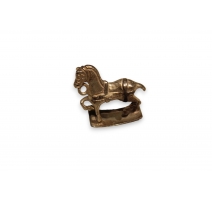 Cheval à bascule en argent