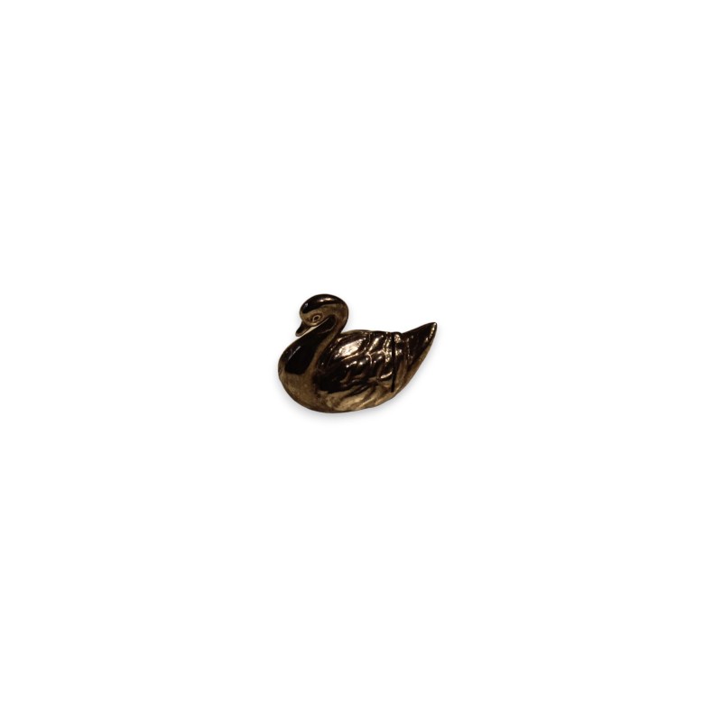 Porte-cartes cygne miniature en argent