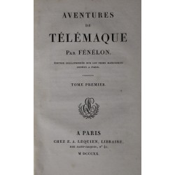 Livre "Télémaque" Tome 1 & 2