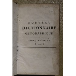 Livre \"Dictionnaire géographique\" 3 tomes