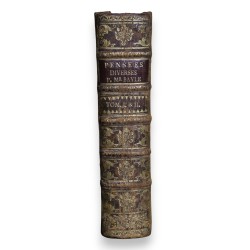 Livre \"Pensées Diverses P. Mr BAYLE\" Tome I & II