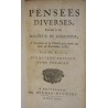 Livre "Pensées Diverses P. Mr BAYLE" Tome I & II
