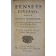 Livre "Pensées Diverses P. Mr BAYLE" Tome I & II