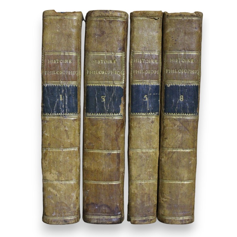 Livre "Histoire Philosophique" Tome 1, 3, 5 & 8