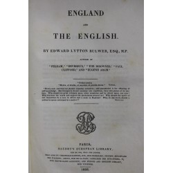 Livre "England and the english"