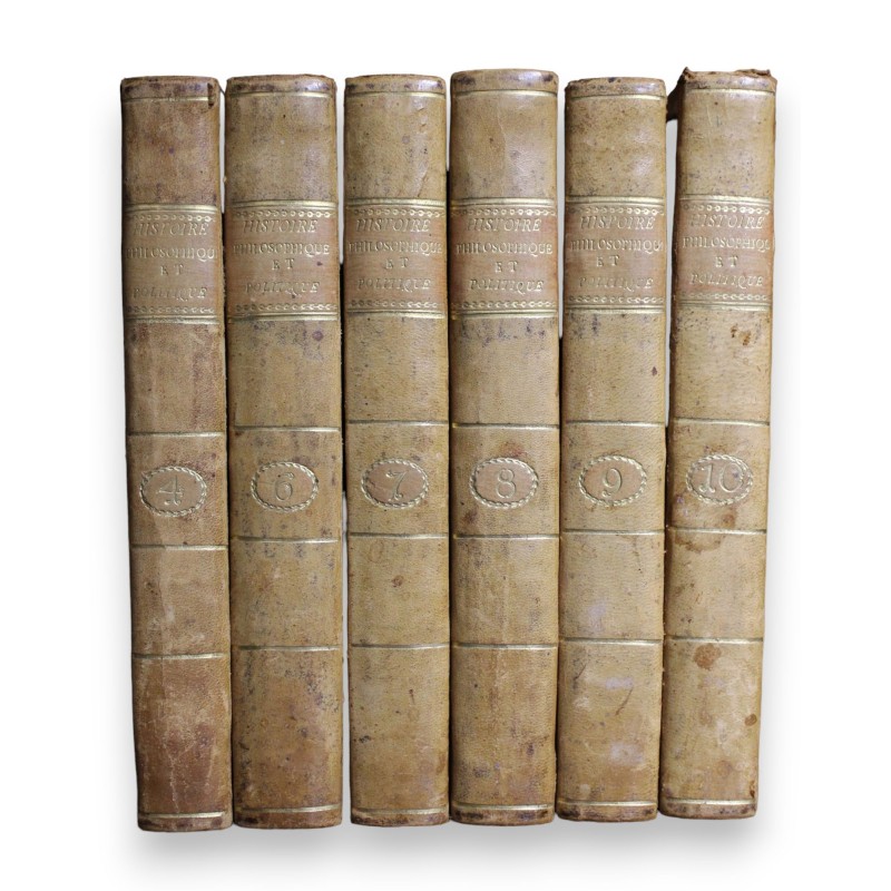 Livre "Histoire Philosophique" Tome 4 & 6 à 10