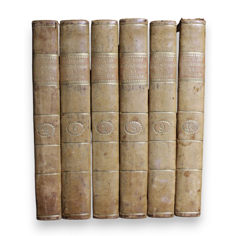 Livre "Histoire Philosophique" Tome 4 & 6 à 10