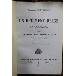 Livre "Un régiment belge en campagne"