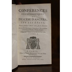 Livre \"Conférence ecclésiastiques\" Tome 1 à 3