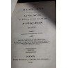 Livre \"Mémoires de Napoléon\" Tome 1