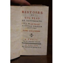 Livre \"Histoire de Gil Blas de Santillane\" Tome 5