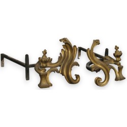  Paire de chenets Louis XV. sur  Moinat SA  - Antiquités décoration