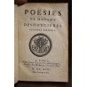 Livre \"Poësies Deshoulières\"
