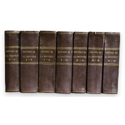 Livre \" Oeuvres de Rousseau\" 7 Tomes