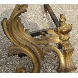  Paire de chenets Louis XV. sur  Moinat SA  - Antiquités décoration