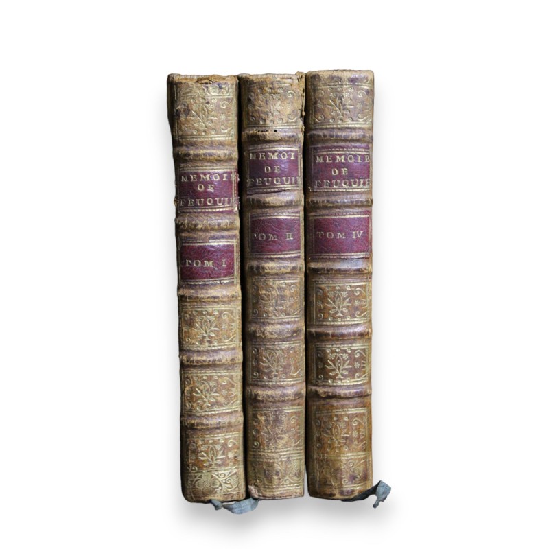 Livre \"Mémoires Feuquière\" Tome 1, 2 & 4