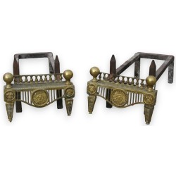  Paire de chenets Louis XVI. sur  Moinat SA  - Antiquités décoration