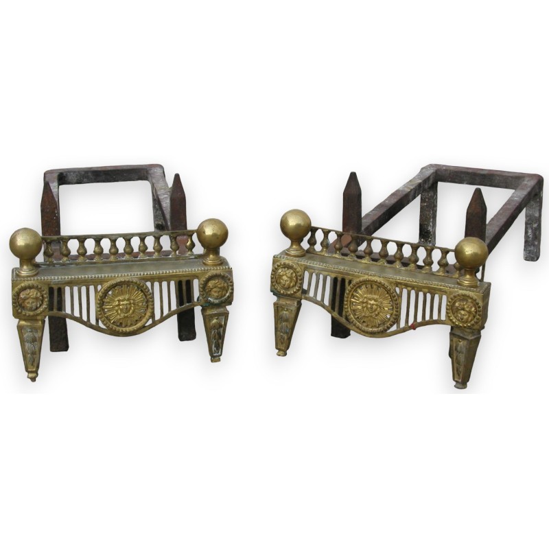  Paire de chenets Louis XVI. sur  Moinat SA  - Antiquités décoration
