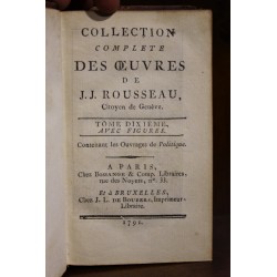 Livre "Oeuvres de Rousseau" Tome 10