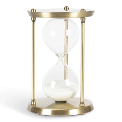 Sablier 30 minutes en laiton doré
