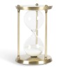 30-minute hourglass in gilded brass