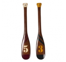 Paire de petites pagaies en bois