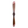 Barnstormer propeller with red and white stripes